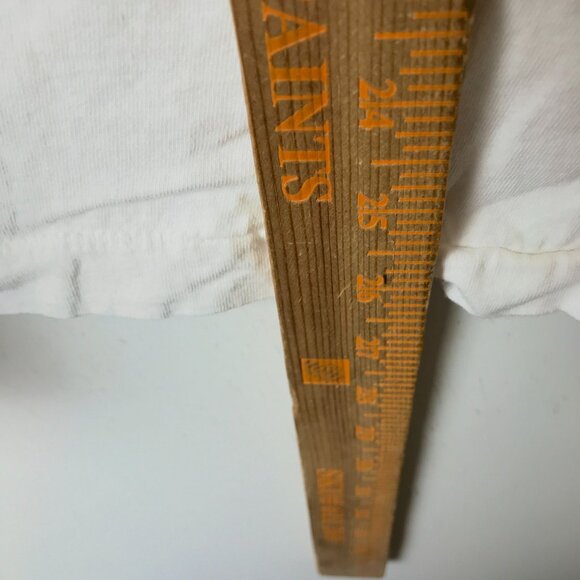 Vintage Autumn Elf T Shirt Fall Leaves Fruit of the Loom Graphic Tee USA White - Picture 9 of 14